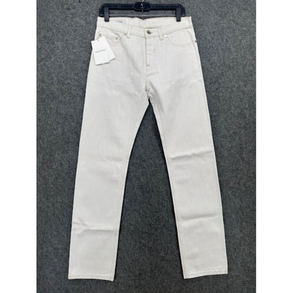 Valentino Garavani White Slim Fit Jeans Men's IT 46 US 30 NWT Made in Italy